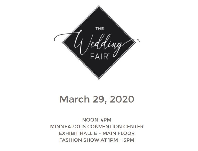 Meet us at the Wedding Fair March 29th 12pm-4pm